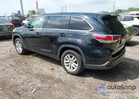 2014 Toyota Highlander Le из США, поврежденный, VIN 5TDZARFHXES005068
